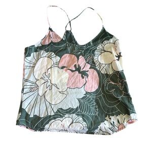 Manuhealii Floral Spaghetti Strap Top